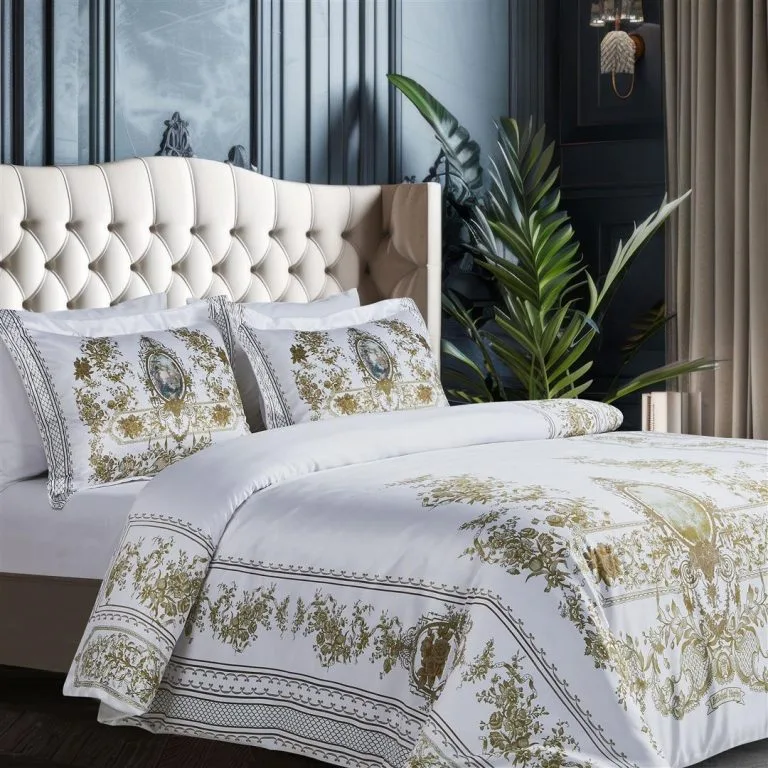 סט מצעים זוגי 160/200 מיכל נגרין דגם שארלוט אופווייט 7700