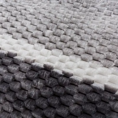 סט מצעי קטיפה למיטה וחצי 120/200 דגם קורל אפור