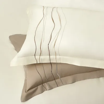 2 סט מצעים יחיד 90/200 דגם יוניק קרם