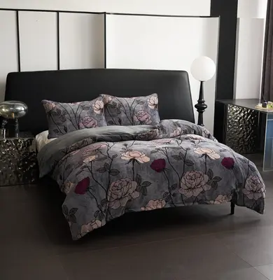 סט מצעי קטיפה יחיד 90/200 דגם Lapland Velvet צבע 202