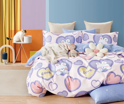 סט מצעים נוער 80/200 100% כותנה דגם 206