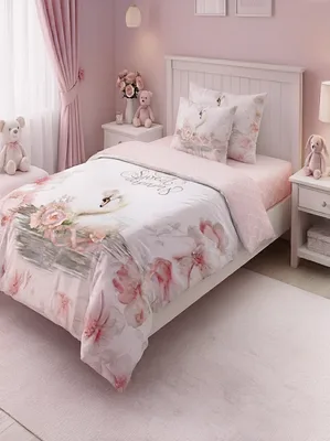 סט מצעים יחיד 90/200 פרקל דגם ברבור קסום