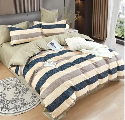 2 סט מצעים יחיד רחב 100/200 100% כותנה דגם 213