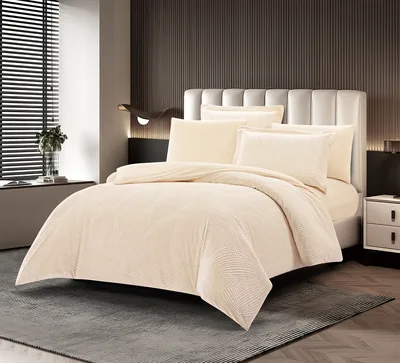 2 סט מצעים יחיד 90/200 100% כותנה סאטן בשילוב שאנל דגם אמה