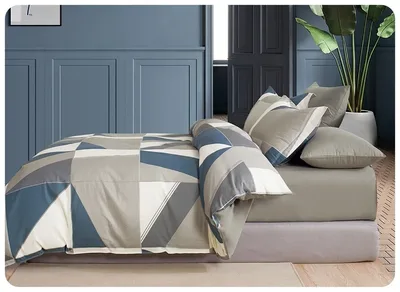 סט מצעים זוגי רחב 180/200 100% כותנה דגם MZ-105