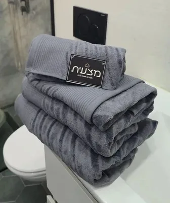 מגבת דגם גל אפור מבחר גדלים החל מ-